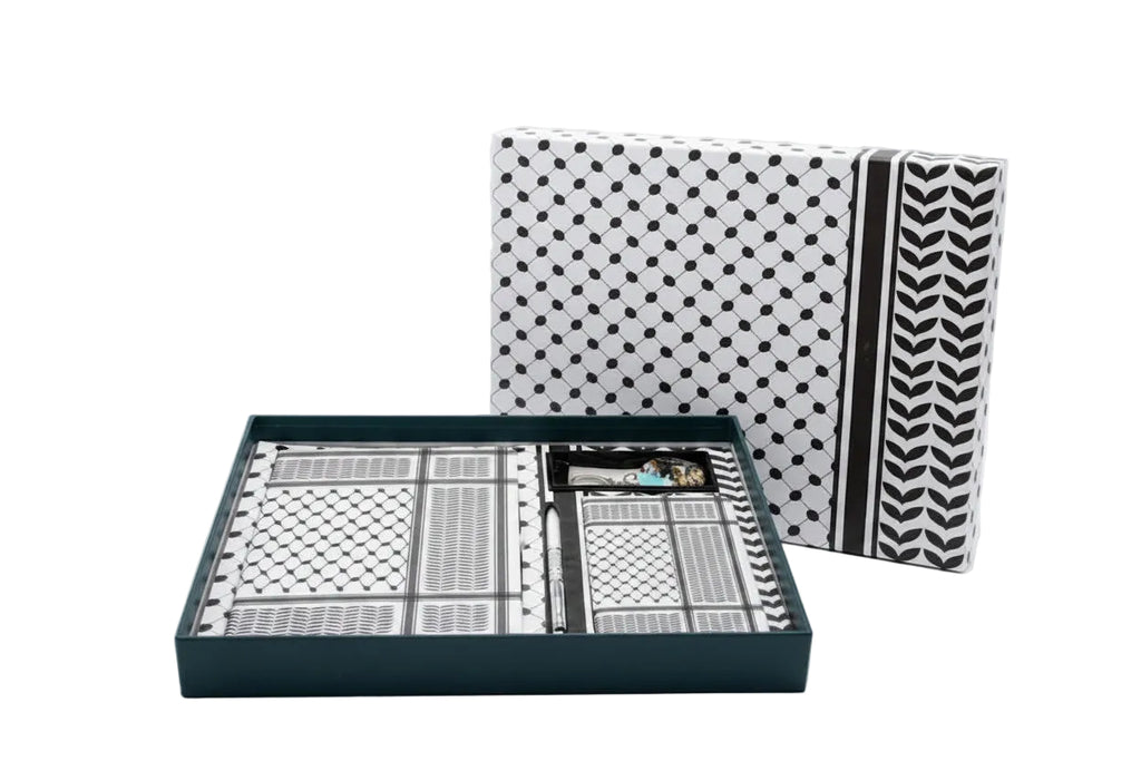 Kufiya Gift Set - Black & White