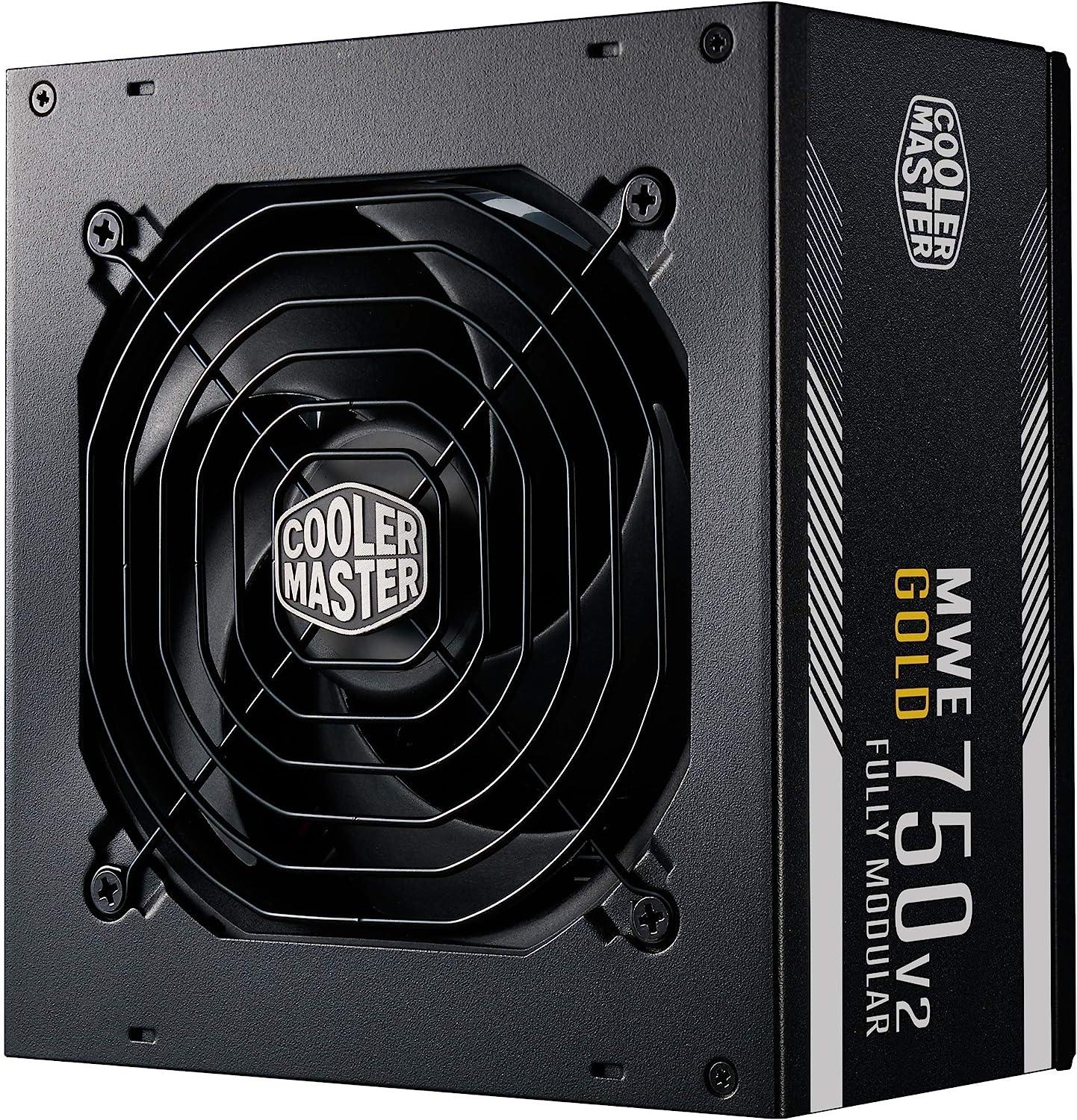 مزود الطاقة Cooler Master MWE750 V2 Full Modular المعتمد من 80+ Gold بقوة 750 واط 