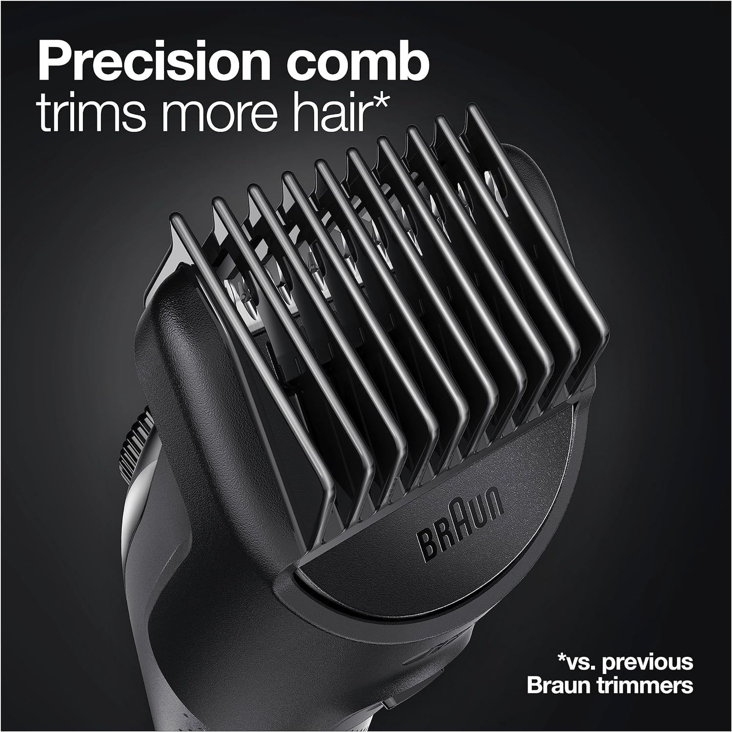 Braun Beard Trimmer: 39 Length Settings, Hair Clippers, Gillette Fusion5  - Silver