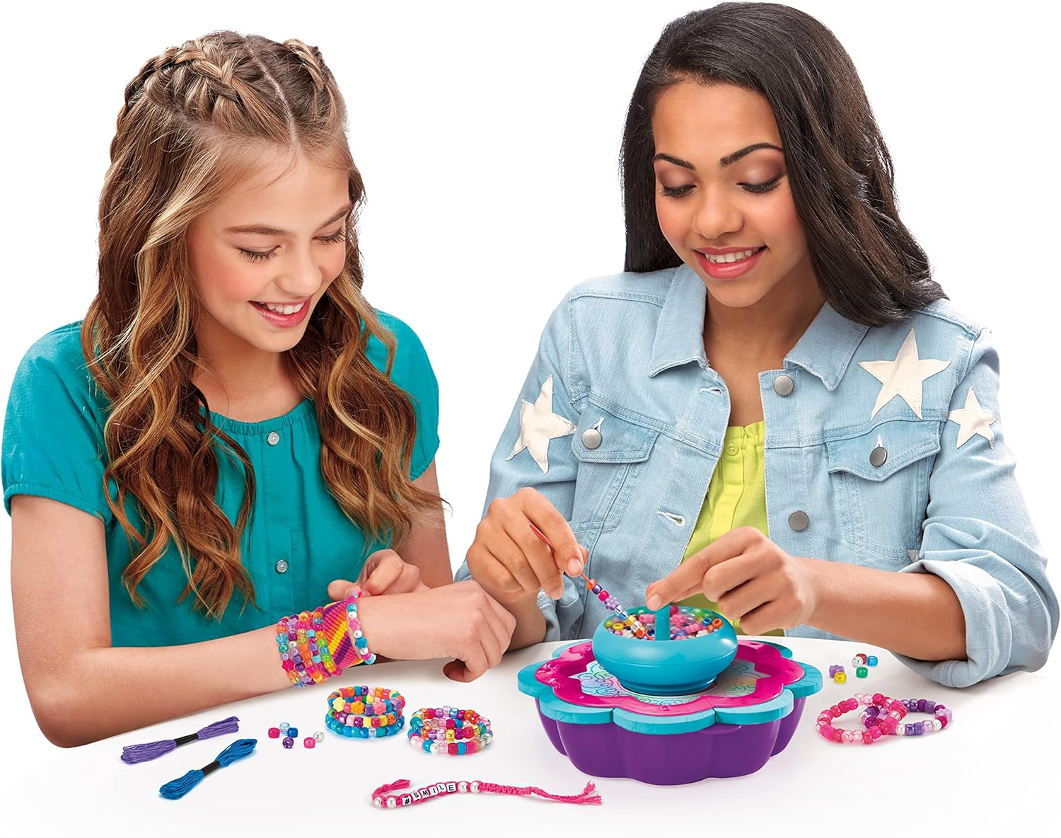 Car-Z-Art 2-in-1 Spin & Bead Friendship Studio for Kids