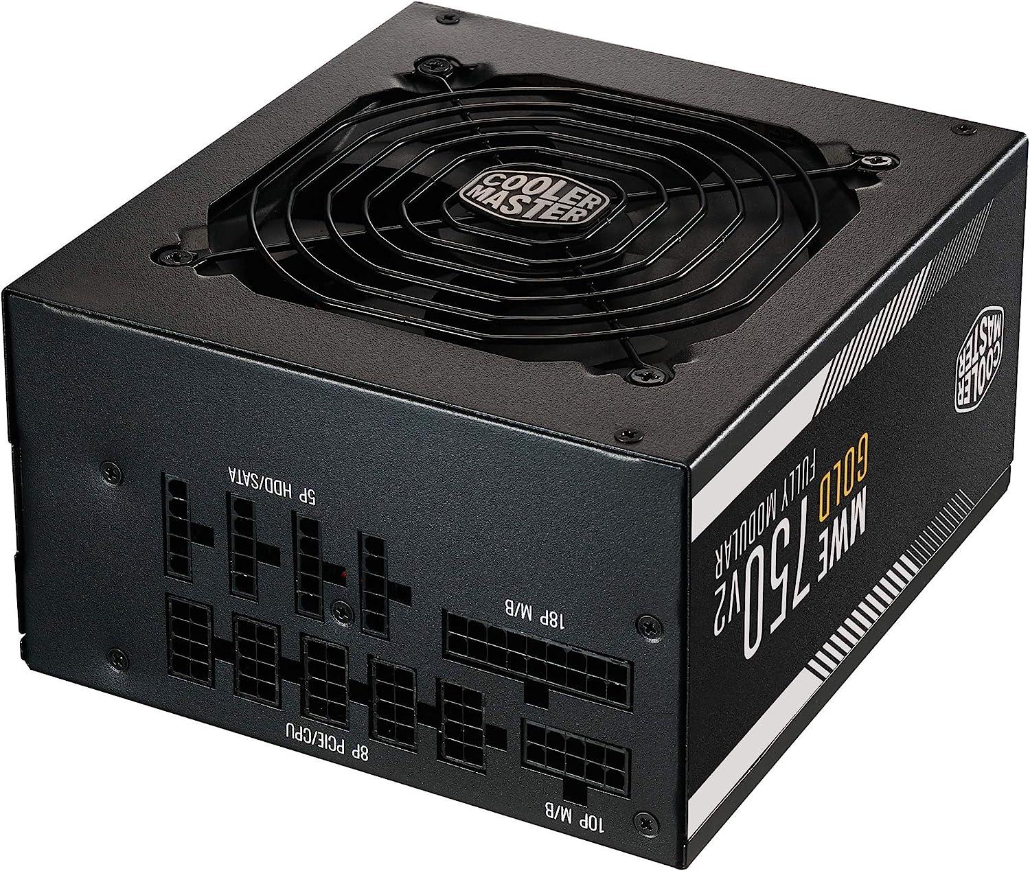 مزود الطاقة Cooler Master MWE750 V2 Full Modular المعتمد من 80+ Gold بقوة 750 واط 