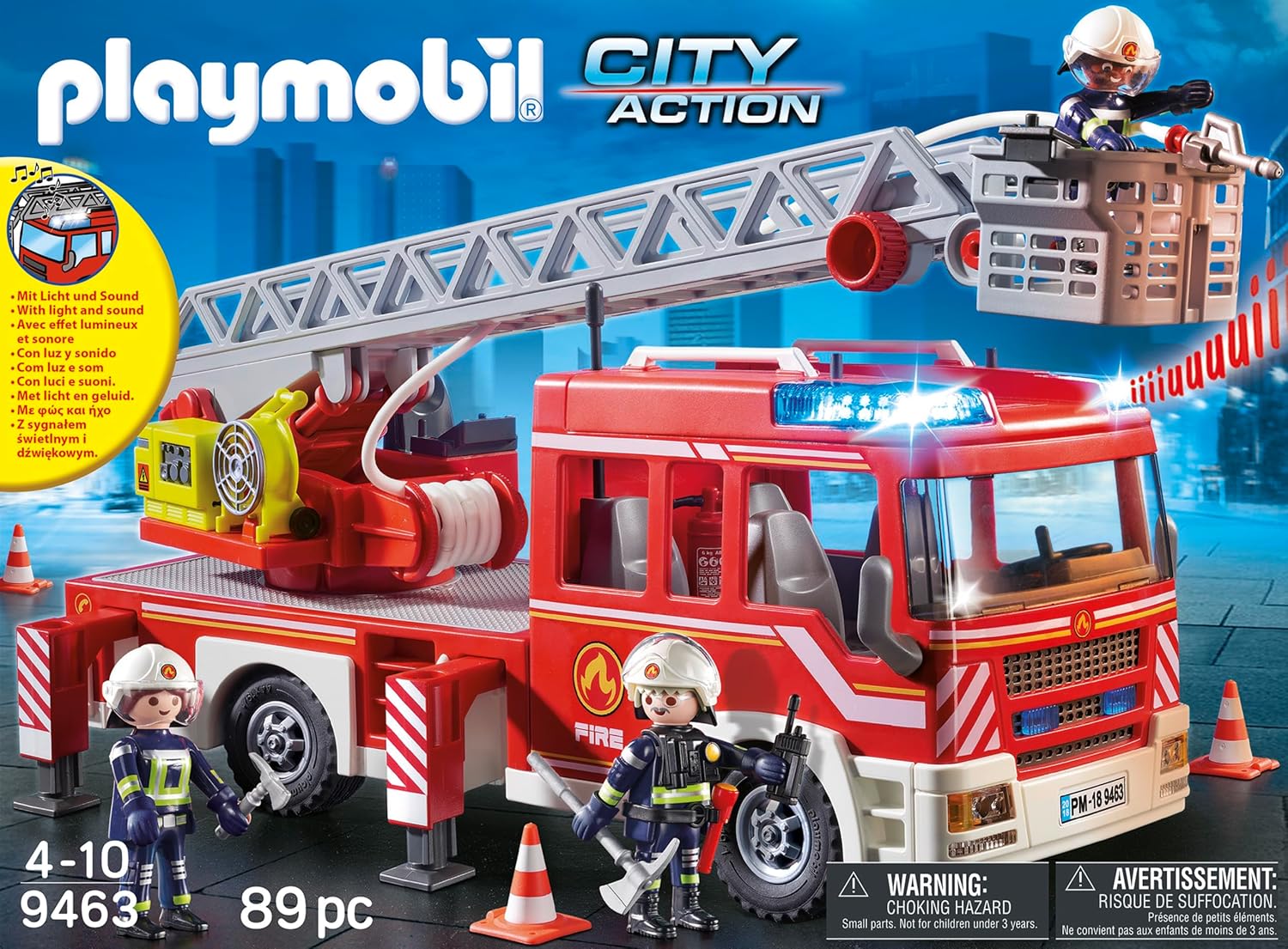 Playmobil Fire Ladder Unit - Firefighting Toy Set Playmobil Fire Ladder Unit - Firefighting Toy Set