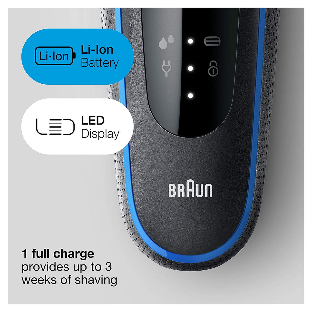 Braun Series 5: Rechargeable Wet & Dry Men's Electric Shaver with Precision Trimmer - BLACK