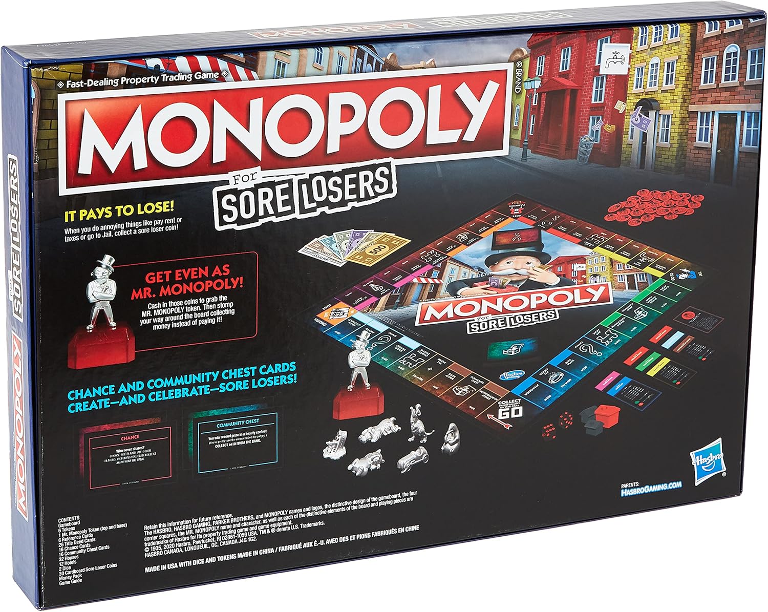 Hasbro Monopoly For Sore Losers Board Game