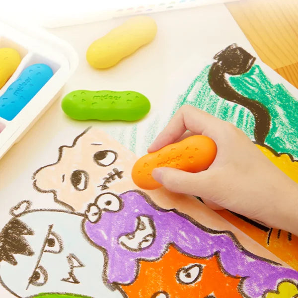 Mideer Peas Crayons 12 Colors - Safe & Washable for Kids Mideer Peas Crayons 12 Colors - Safe & Washable for Kids