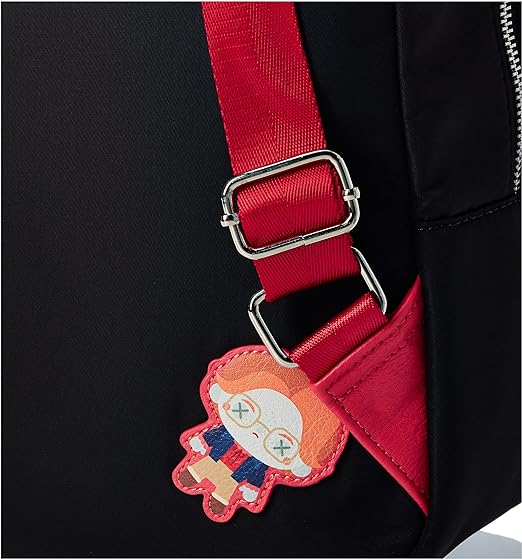 من فانكو Stranger Things Mini Backpack حقيبة الظهر من النايلون مع تفاصيل مطبوعة ولمسات من الجلد الصناعي