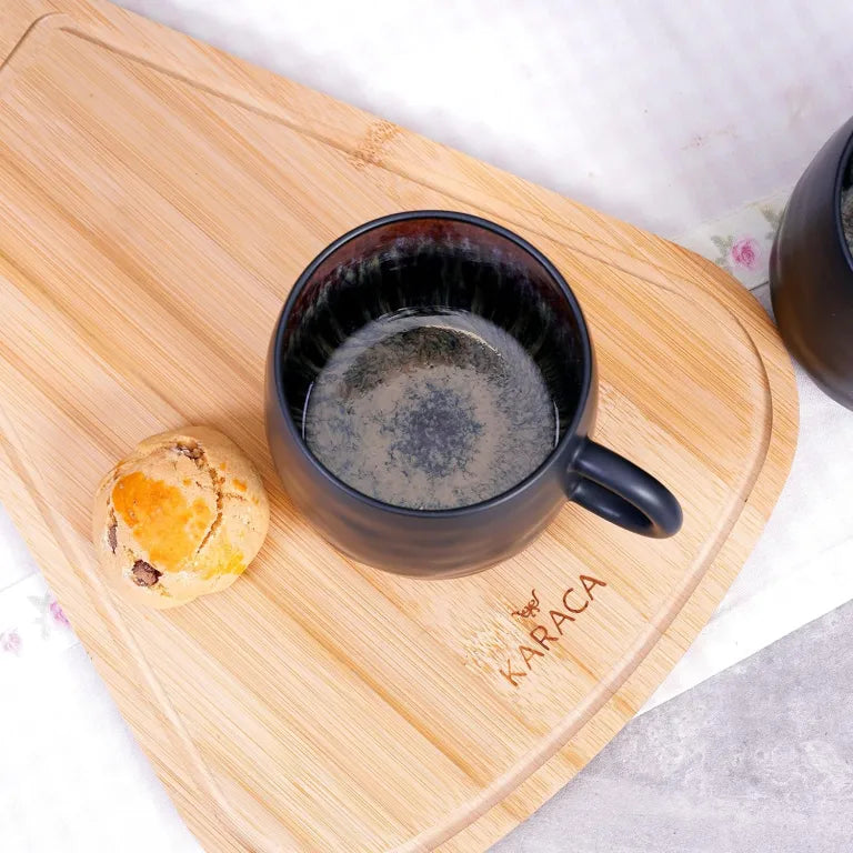 KARACA Galactic Black Mug – Elegant Reactive Glaze KARACA Galactic Black Mug – Elegant Reactive Glaze