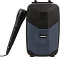 Geepas Portable Bluetooth Speaker with Microphone – GMS11156 | USB/TF/FM/AUX | LED Light | 10W | 30M Range | Black