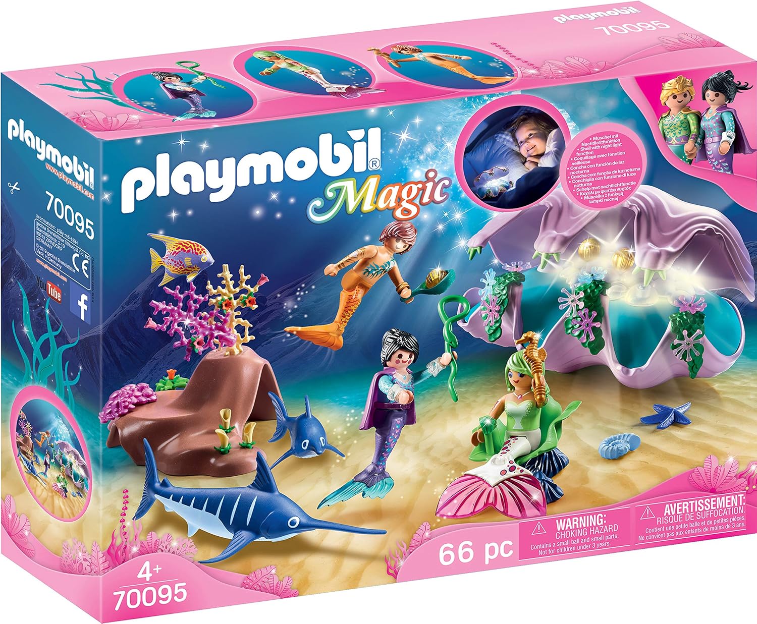 Playmobil Pearl Shell Night Light - Magical Ocean Glow Playmobil Pearl Shell Night Light - Magical Ocean Glow