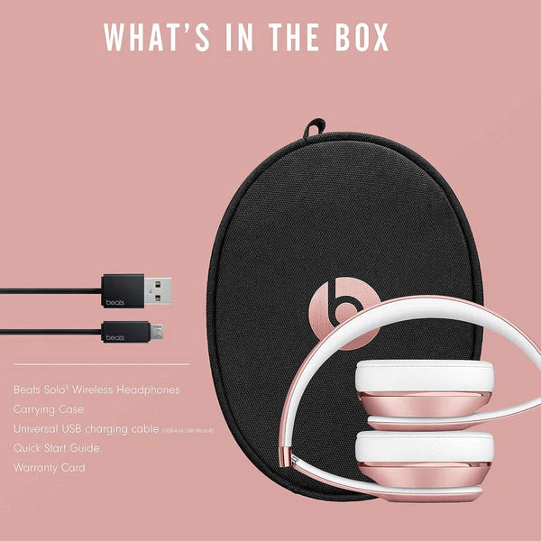 Beats Solo3 Wireless On-Ear Headphones - Apple W1 Chip, 40-Hour Battery Life