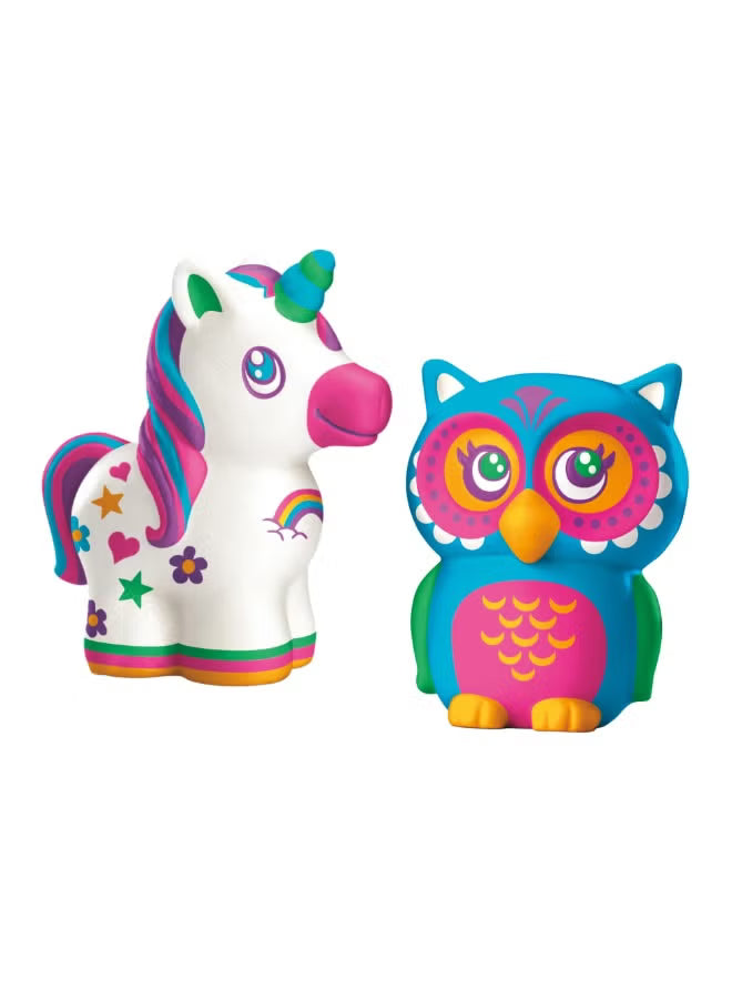 Shimmer n Sparkle Color Your Own Squeezie Fun | Scented Slow-Rise Squeezies Pack of 2