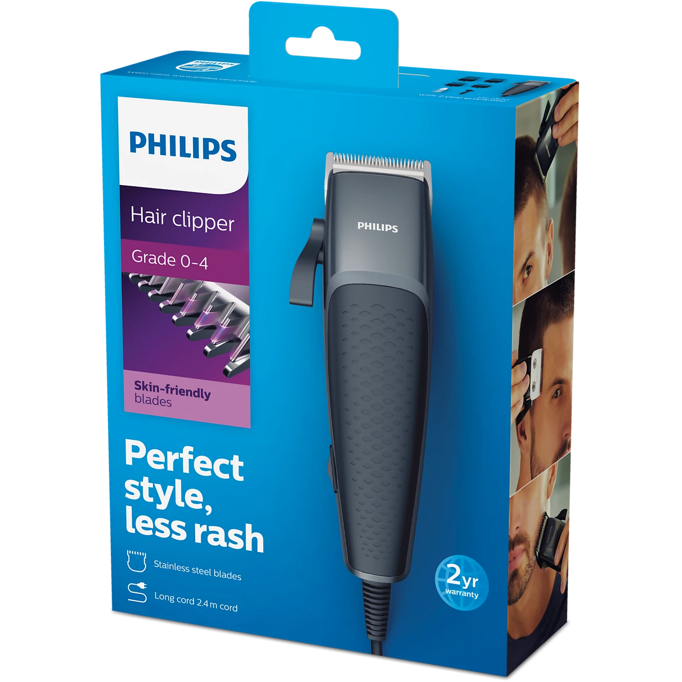 Philips Hairclipper Series 3000 HC3100/13 – Less Skin Irritation, Linear Motor, 2-Year Warranty, Worldwide Voltage