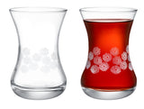 طقم كاسات شاي Lavem White Flowers 6 قطع Madame Coco