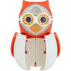 Flipper Kids Hygienic Toothbrush Holder with 1-Minute Timer - Owl Shape (Orange)