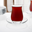 Opaline 6-piece Tea Glass Saucer Set - Madame Coco JO