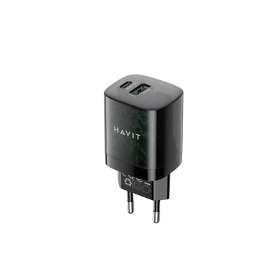 Havit UC303 Dual USB 30W Travel Charger – Fast & Compact