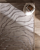 Madame Coco Farce Beige Carpet – Timeless Noble Area Rug for Bedroom, Office & Living Room