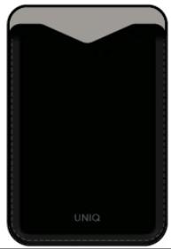 UNIQ Lyden Evo Magnetic Stand Card Holder - Dallas Black (Dallas Black)