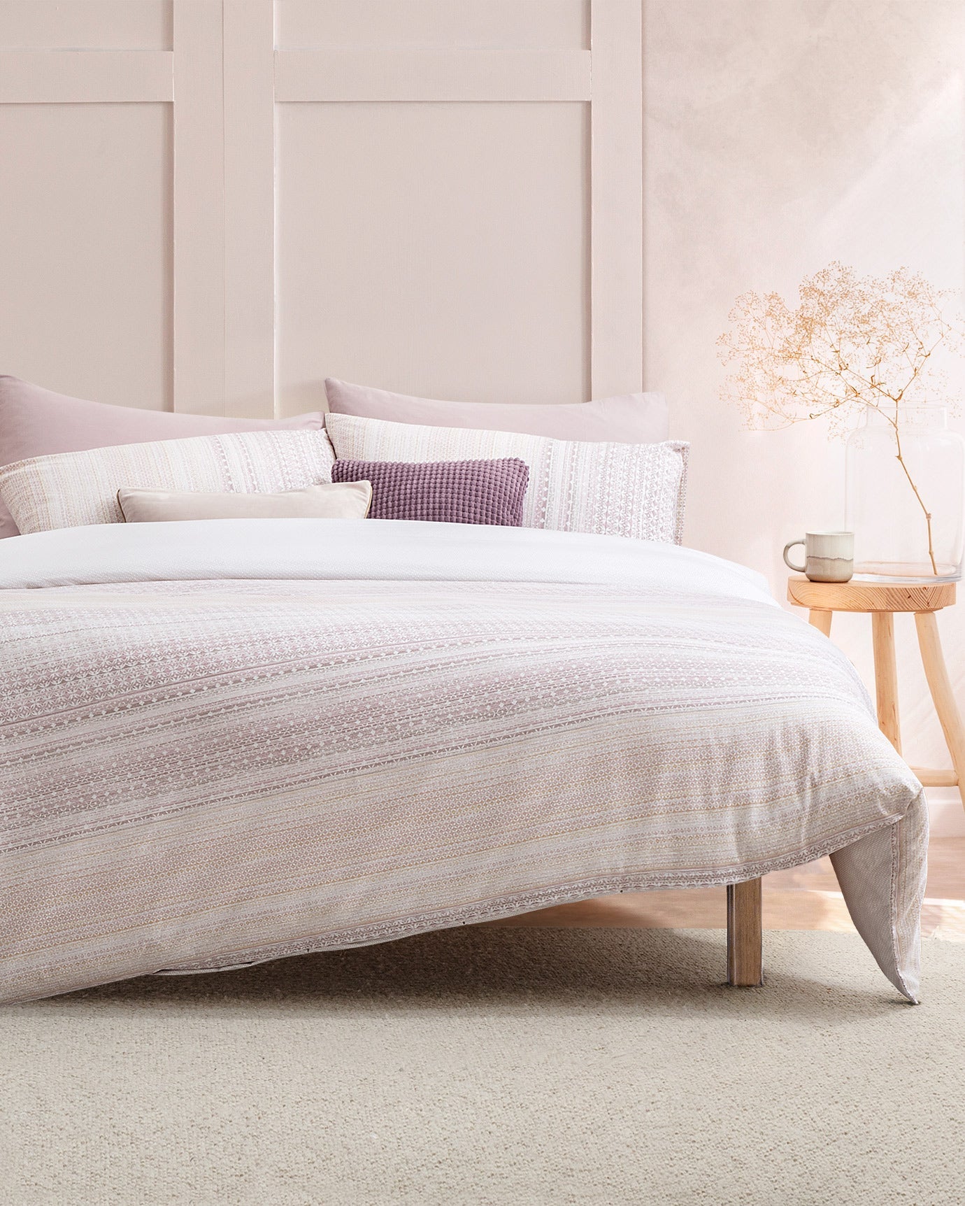 Niort King Size Duvet Cover Set - Ranforce Patterned - Madame Coco JO
