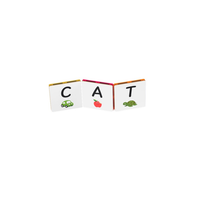 TileTek Magnetic Tile Toppers Uppercase Alphabet Pack, 40 Wooden Pieces, Ages 3+