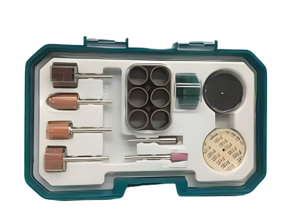 TOTAL 25-Piece Mini Drill Accessories Set Ideal for Precision Work TOTAL 25-Piece Mini Drill Accessories Set Ideal for Precision Work