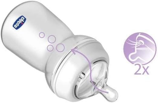 Chicco Natural Feeling Teat 6m+ Food Flow Anti-Colic 2 pcs Chicco Natural Feeling Teat 6m+ Food Flow Anti-Colic 2 pcs