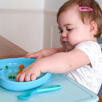 Chicco First Spoon 8M+ Boy Easy & Safe for Self-Feeding - Turquoise
