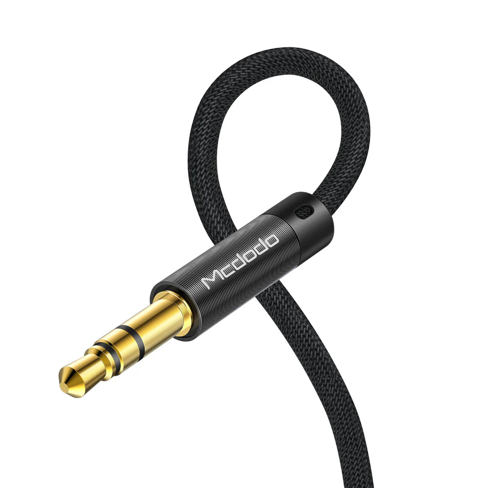 Mcdodo 3.5mm AUX to 3.5mm AUX Jack Cable 1.2m - Black Mcdodo 3.5mm AUX to 3.5mm AUX Jack Cable 1.2m - Black