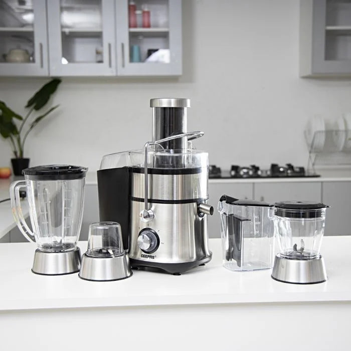Geepas 4 In 1 S/S Juicer & Blender & Jar 800W Geepas 4 In 1 S/S Juicer & Blender & Jar 800W