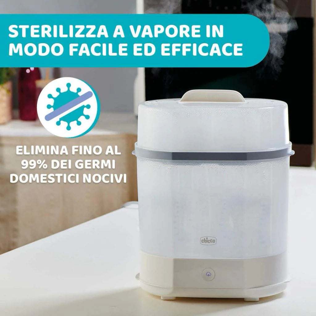 Chicco 3-in-1 Steam Sterilizer Fast & Chemical-Free Sanitization Chicco 3-in-1 Steam Sterilizer Fast & Chemical-Free Sanitization