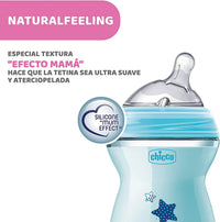 Chicco Natural Feeling Baby Bottle 250ml Anti-Colic 2M+ - Blue