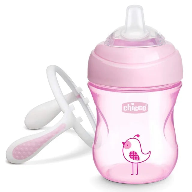 Chicco Transition Cup 4M+ GIRL PACK1 Spill-Proof Design - Pink Chicco Transition Cup 4M+ GIRL PACK1 Spill-Proof Design - Pink