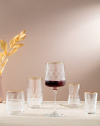 Musette - Allure Gold 4-piece Wine Glass Set - 320ml - Madame Coco JO