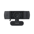 كاميرا ويب رابو C200 720p HD USB سوداء، 360 درجة أفقية، 100 درجة بزاوية عريضة للغاية مع ميكروفون للبث المباشر ومكالمات الفيديو والمؤتمرات