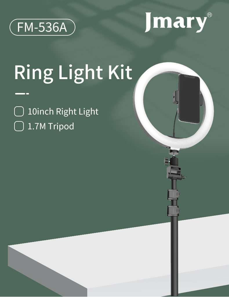 JMARY Ring Light with stand - Black JMARY Ring Light with stand - Black