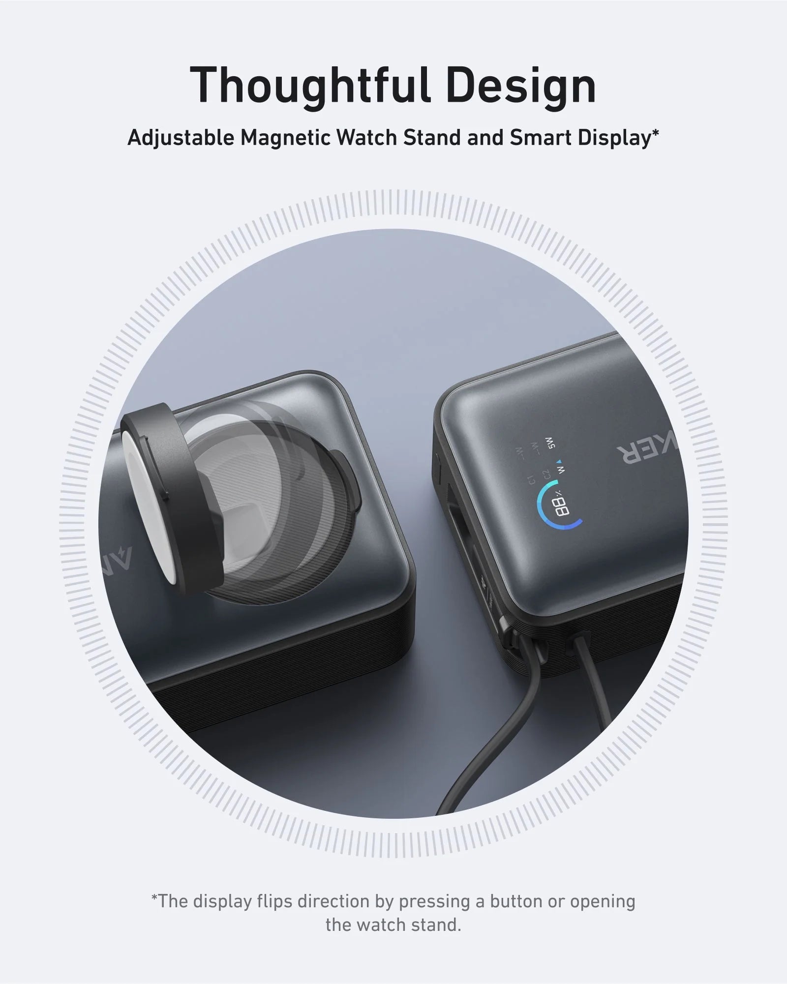 أنكر ماج جو بسعة 1000الف ميلي أمبير - شاحن 35واط مع شحن Apple Watch