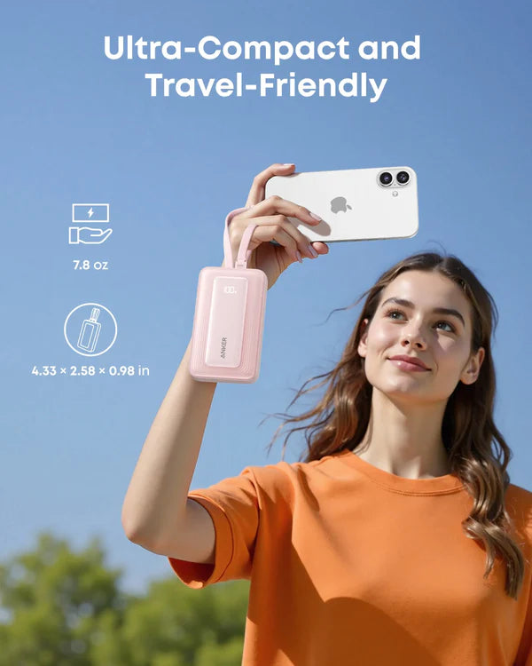 Anker Zolo 10K Power Bank 35W with Dual Built-in USB-C