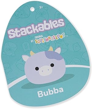 SQUISHMALLOWS MEDIUM PLUSH 12 INCH STACKABLE BUBBA COW - Purple SQUISHMALLOWS MEDIUM PLUSH 12 INCH STACKABLE BUBBA COW - Purple