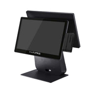HAING A200S Dual 15.6-Inch POS Touchscreen Terminal with MSR, Core i7 10th Gen, 8GB RAM, 256GB SSD