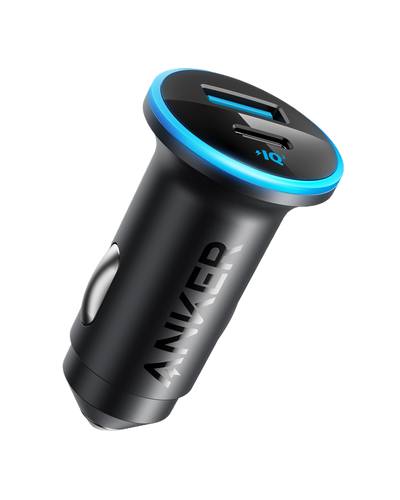 Anker 323 52.5W USB C Car Charger with 30W PowerIQ 3.0 Fast Charging