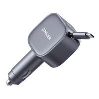 Anker Nano 75W - Fast Car Charger with Retractable Cable