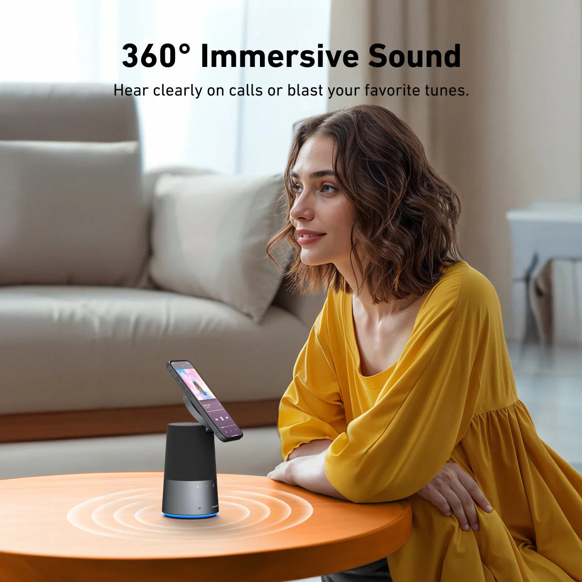 AnkerWork S600 AI Speakerphone with Qi2 Wireless Charging