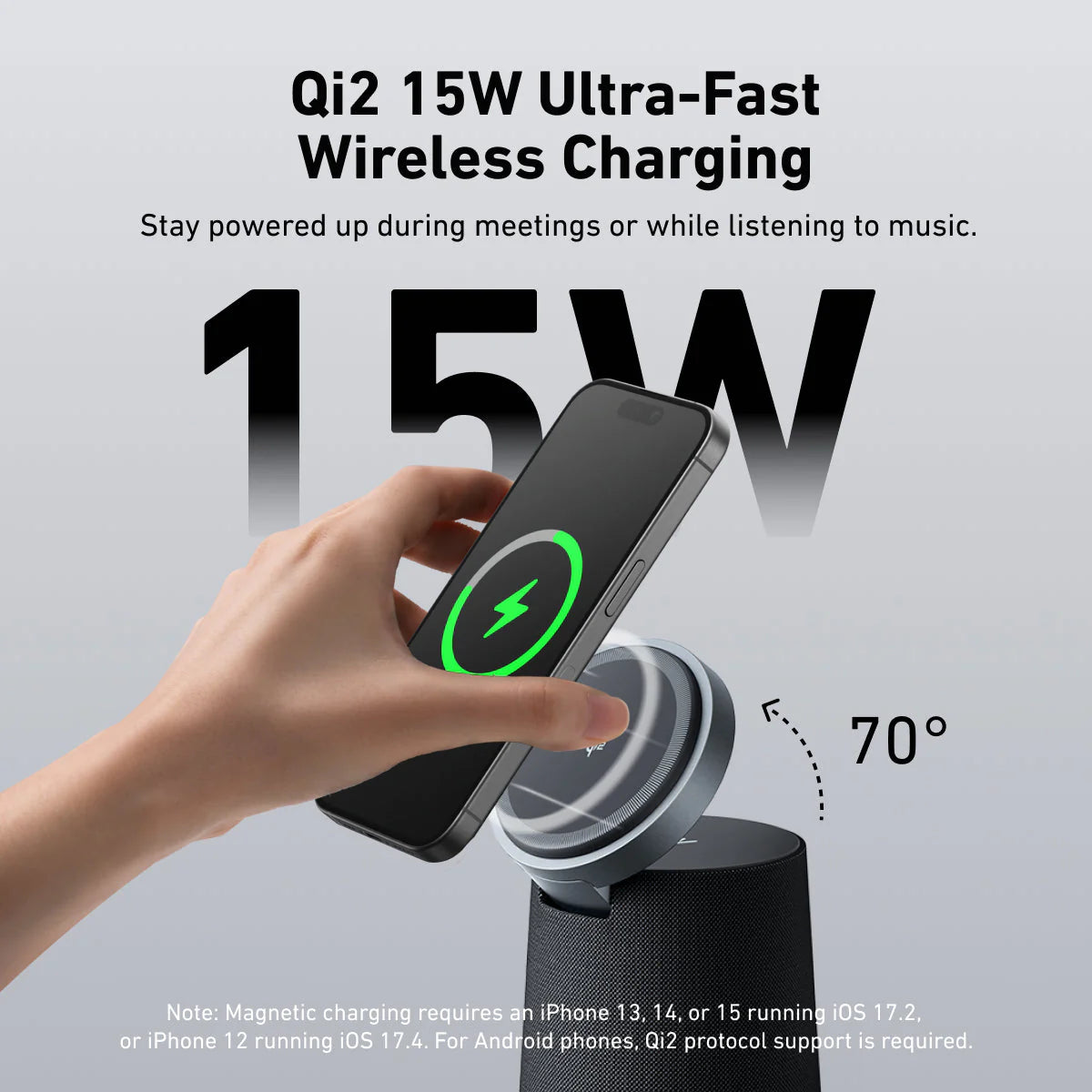 AnkerWork S600 AI Speakerphone with Qi2 Wireless Charging