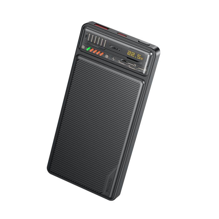 Yesido PD 20W + USB 22.5W 10000mAh Transparent Window Battery Display