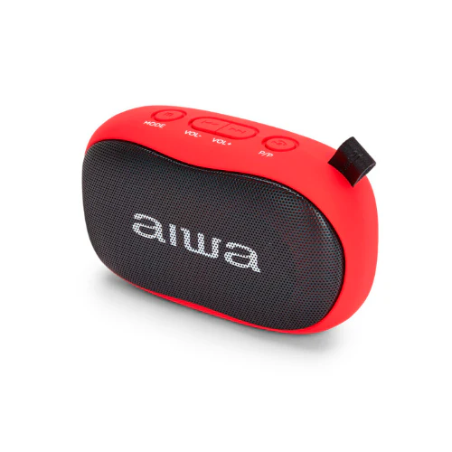 Aiwa BS-110RD Portable Speaker Red - Front View