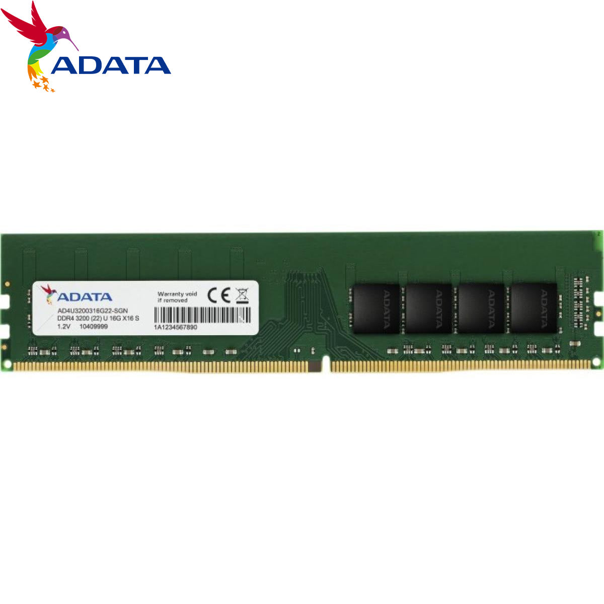 ADATA DDR4 16G 3200HZ ECC-DIMM, ( AD4E3200316G22-BSSC )