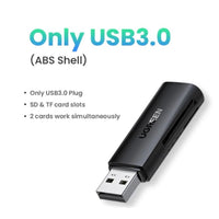 UGREEN قارئ كروت USB 3.0 مزدوج – SD وTF في وقت واحد