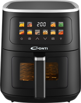 Conti Air Fryer, 8L, 1700W, Viewing Window, 10 Programs – AF 8008W BK