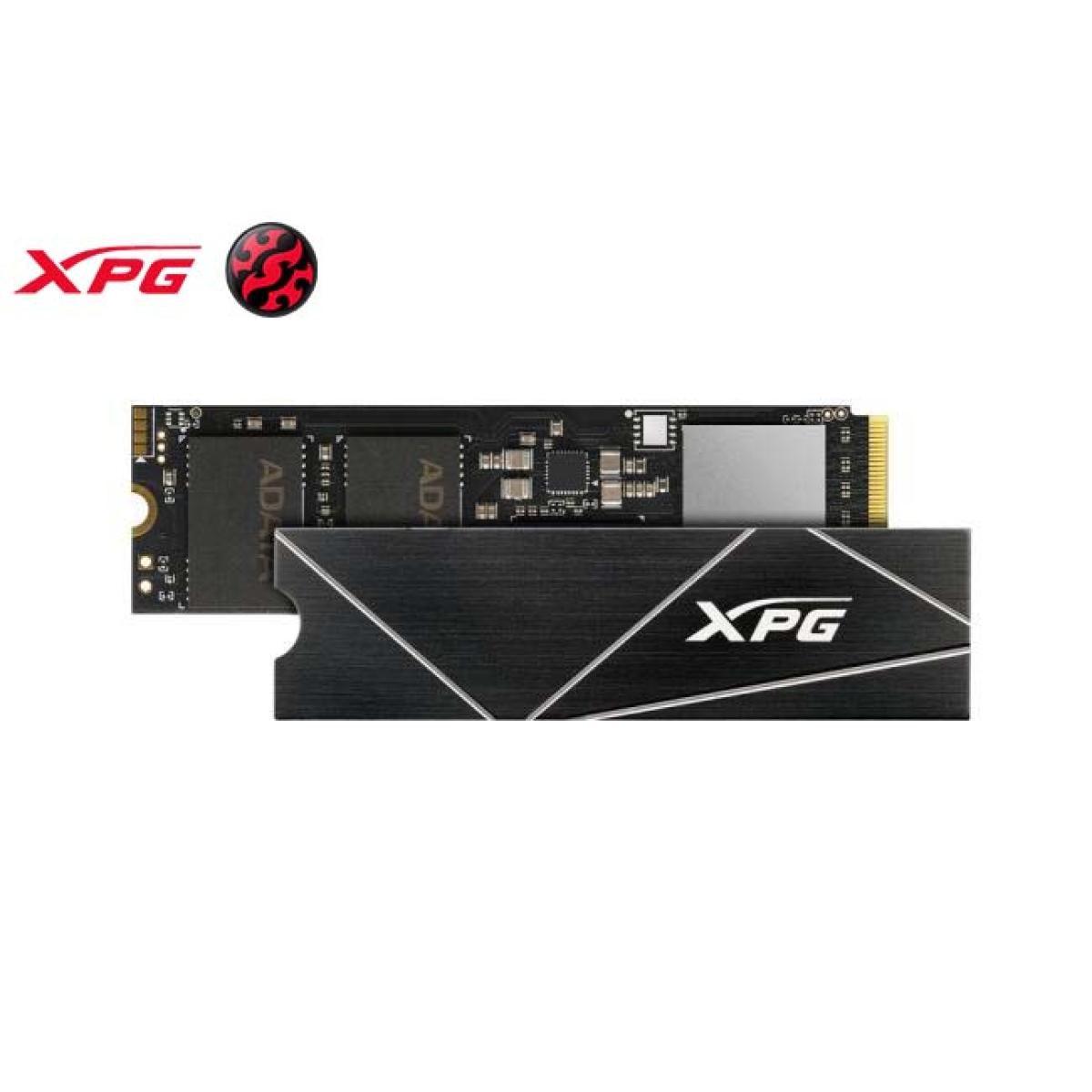 وحدة تخزين XPG Gammix 70S SSD بسعة 512 جيجابايت ومنفذ PCIe 3D NAND PCIe Gen4x4 M.2 2280 NVMe 1.3 قراءة وكتابة حتى 2100/1500 ميجابايت/ثانية (AGAMMIXS70B-512GT-C)
