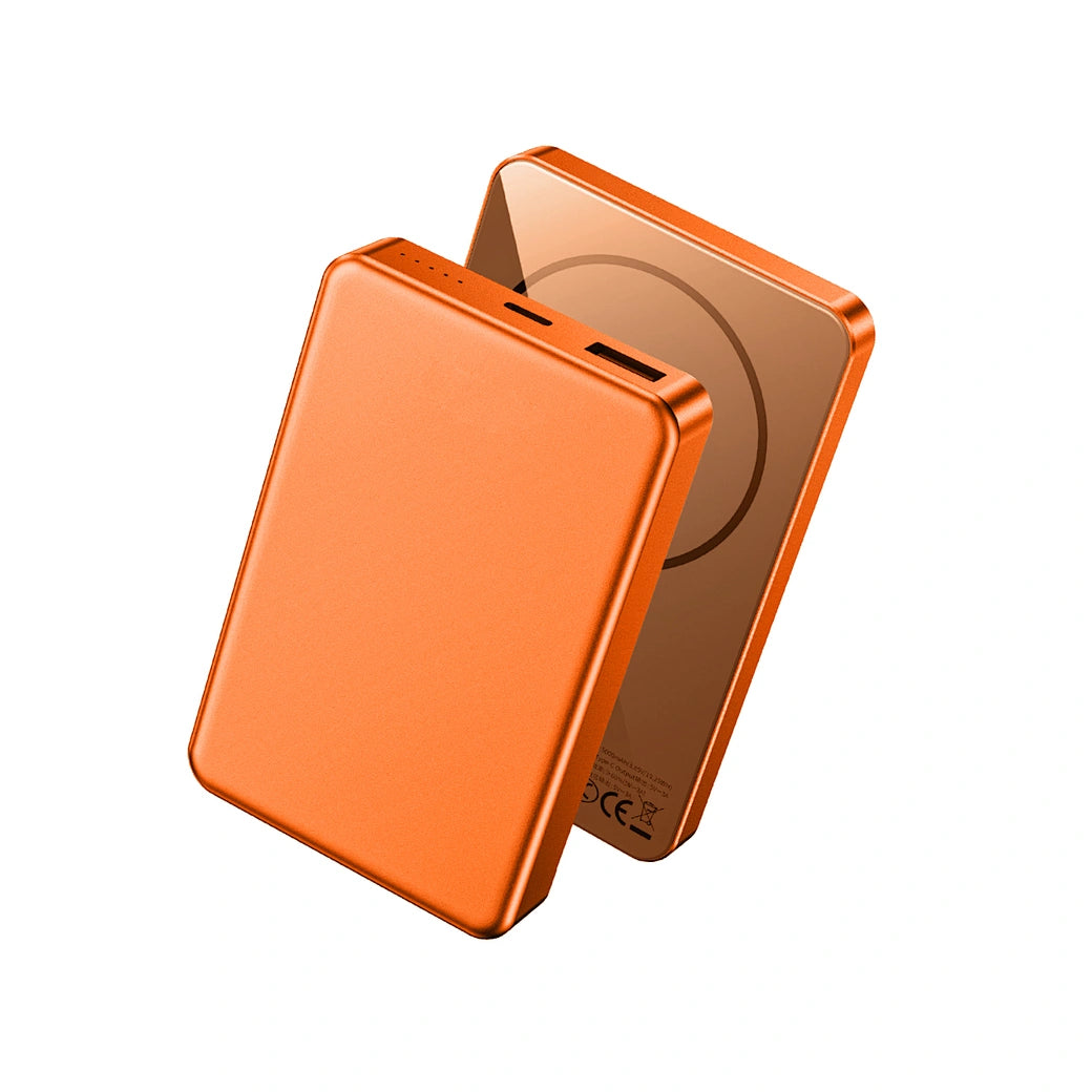 WIWU Ultra Thin Magnetic Power Bank 10000mAh - 15W Wireless Charging (Orange) WIWU Ultra Thin Magnetic Power Bank 10000mAh - 15W Wireless Charging (Orange)